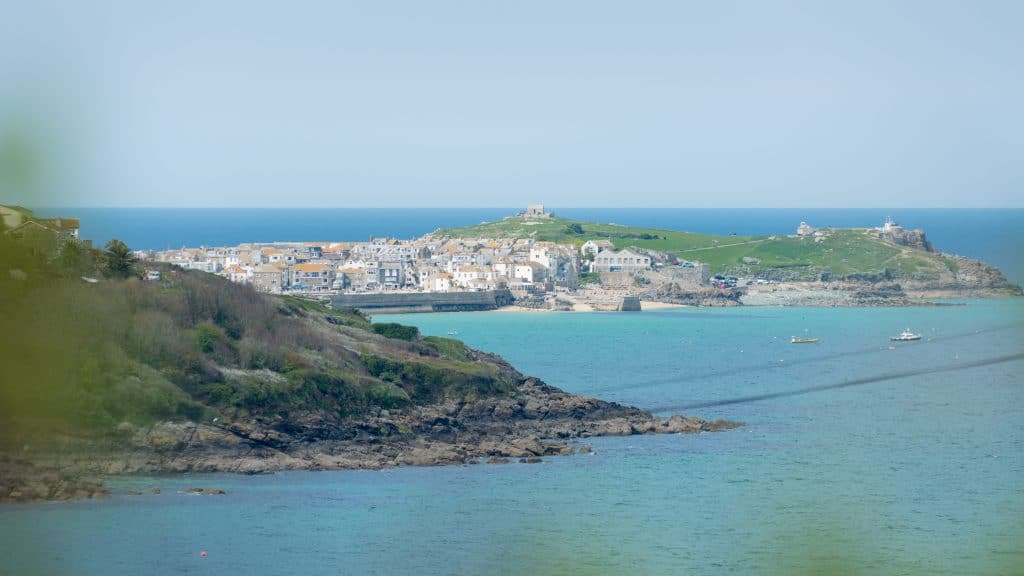 St Ives Harbour and beach