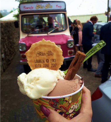 Mr B's Ice Cream with Ice Cream Van and Personalised Wafer